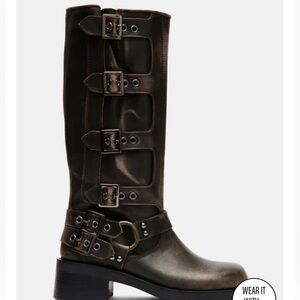 Steve Madden Rocky Brown Distressed Boots